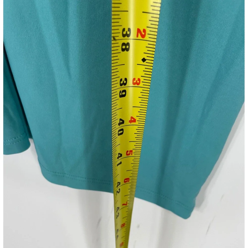 Cuddl Duds Womens Nightgown 3X Sleepwear Teal Lace Up Pockets